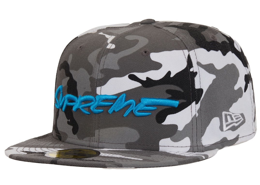 Pre-owned Supreme Futura New Era 59fifty Fitted Hat Snow Camo