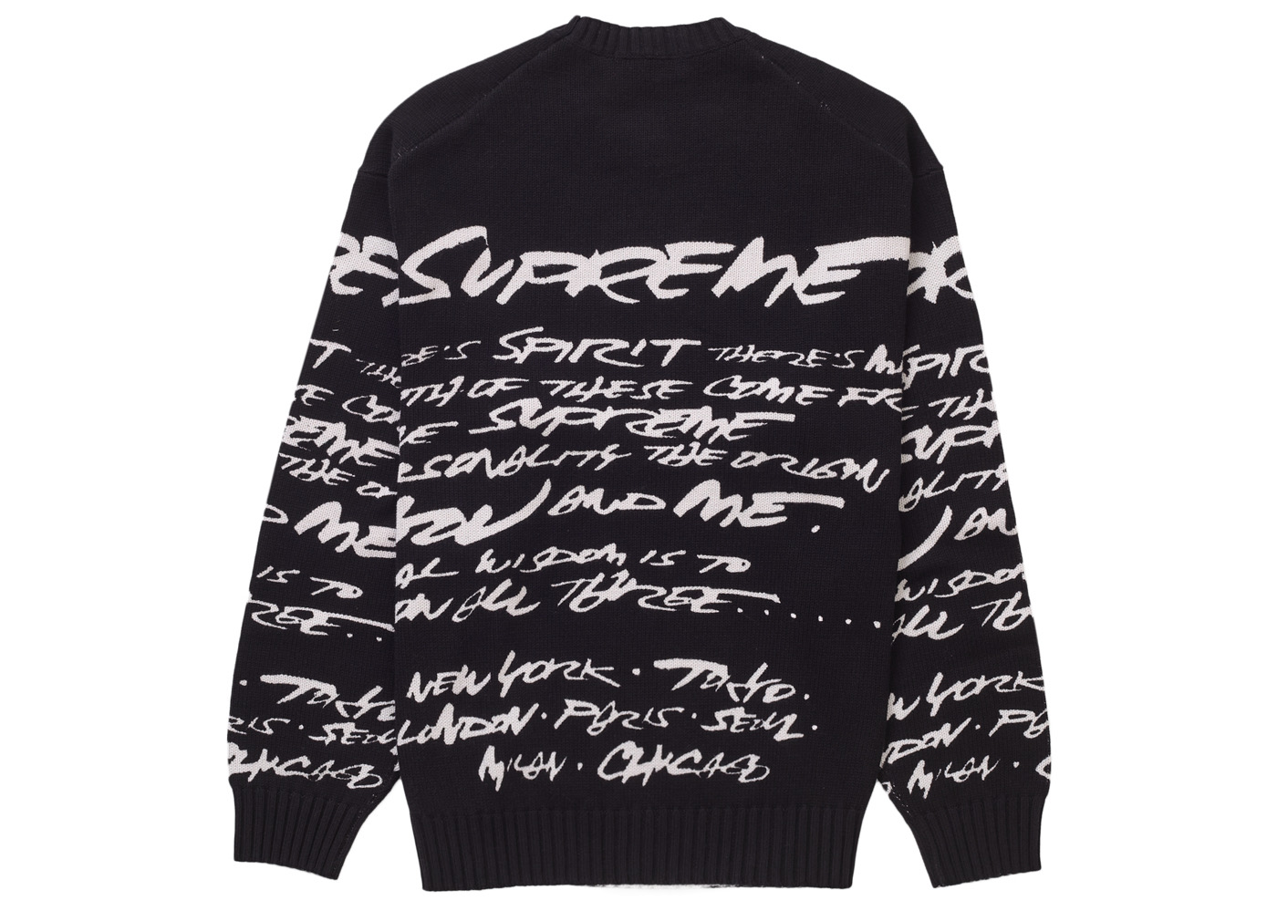 ステューシーSupreme Futura Sweater Olive L