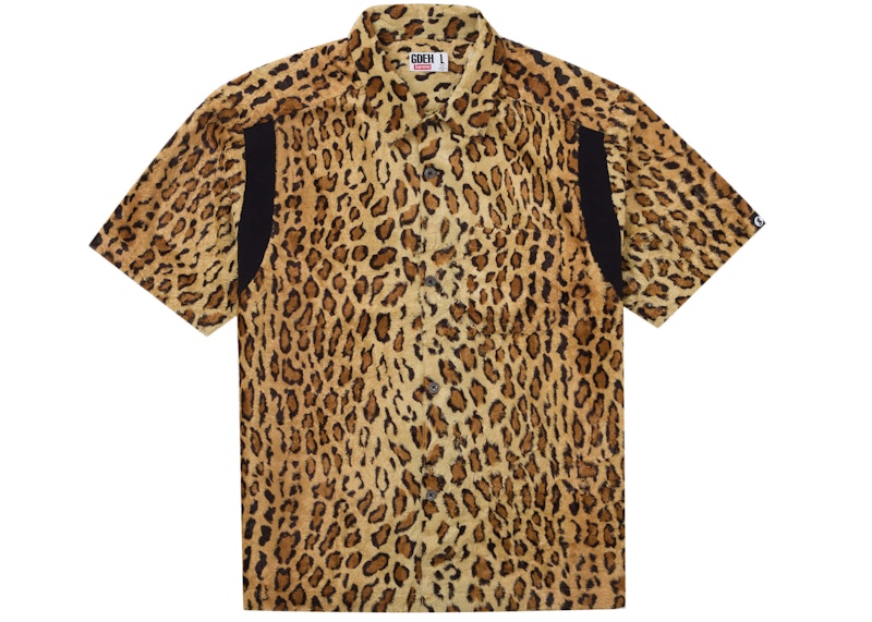 送料無料 内祝い GOODENOUGH Supreme Crushed メンズ Leopard Shirt S/S Rayon トップス