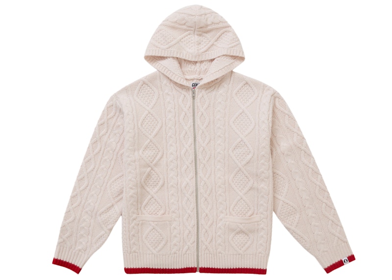 注目のブランド Hooded Up Zip GOODENOUGH Supreme Sweater Men's Natural トップス