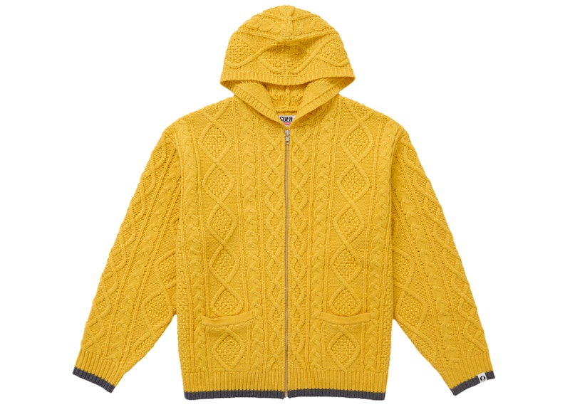 Supreme GOODENOUGH Zip Up Hooded Sweater Yellow Men's - SS25