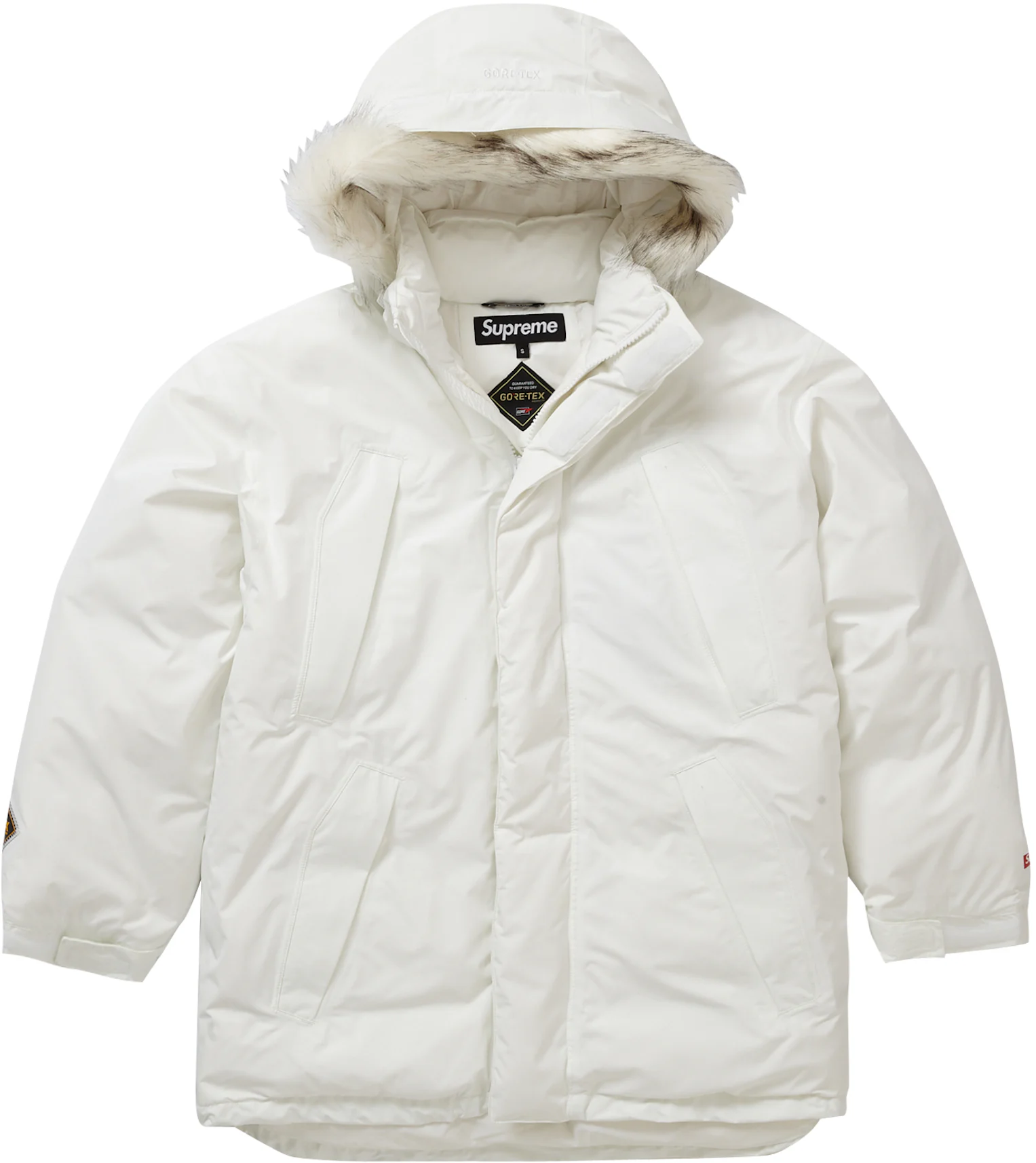 GI Security Police Winter Goretex Jacket - White - Size L - PNA