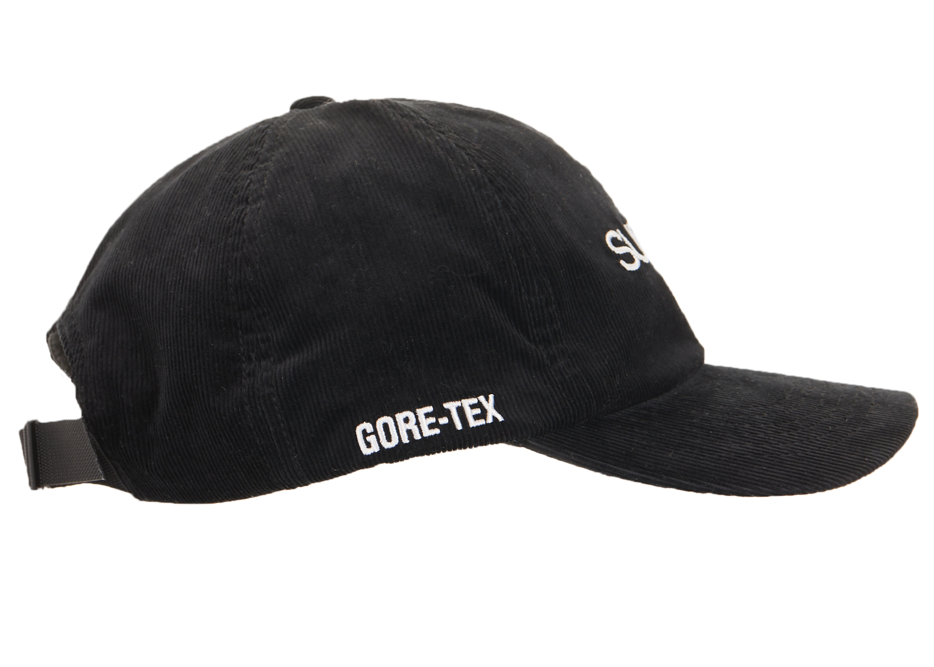 Supreme GORE-TEX Corduroy Classic Logo 6-Panel Black