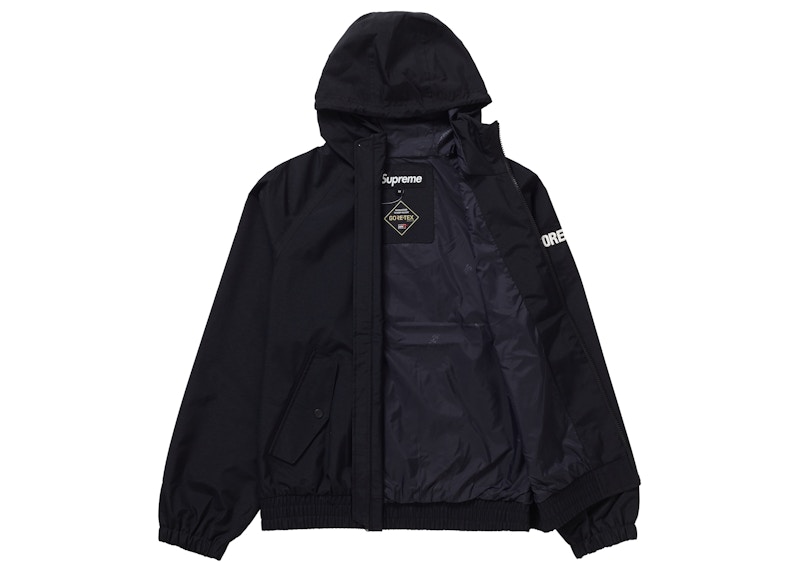 Supreme GORE-TEX Hooded Harrington Jacket Black