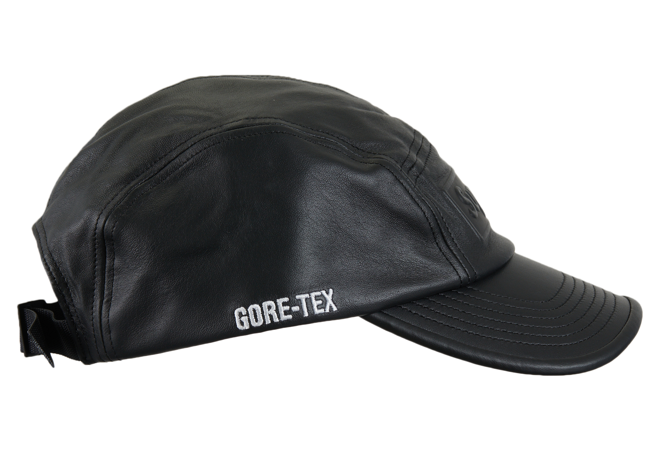 Supreme GORE-TEX Leather Camp Cap Black - SS22 - US