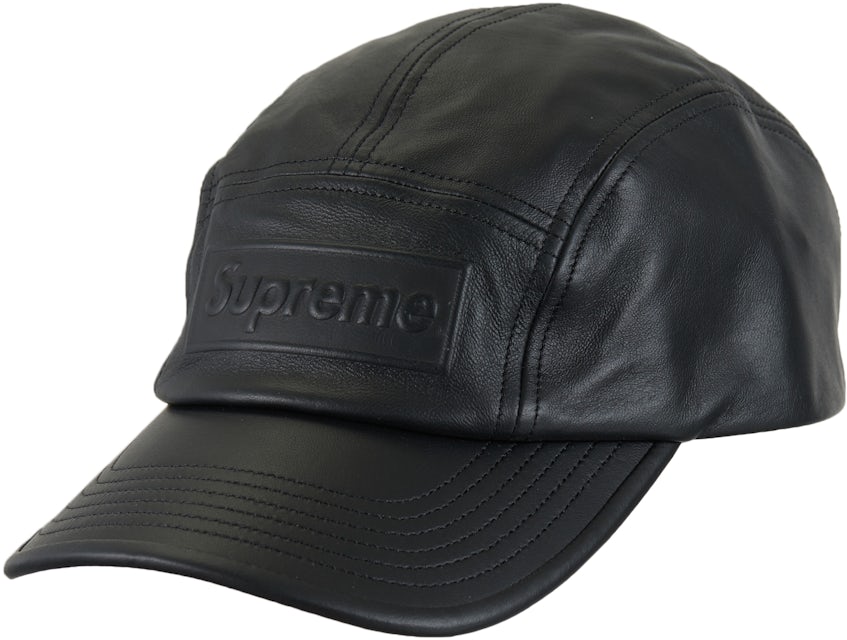 Supreme GORE-TEX Leather Camp Cap Black - SS22 - US