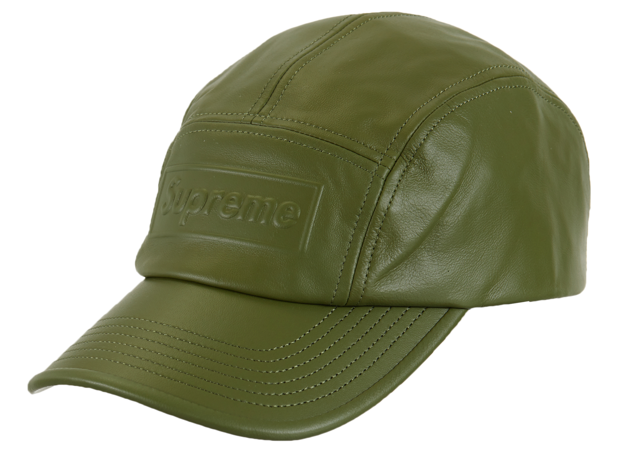 Supreme Expedition Leather Visor Camp Cap Stone