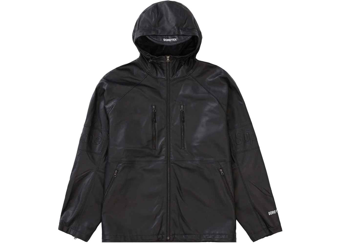 Supreme GORE-TEX Leather Jacket Black Men's - SS22 - US
