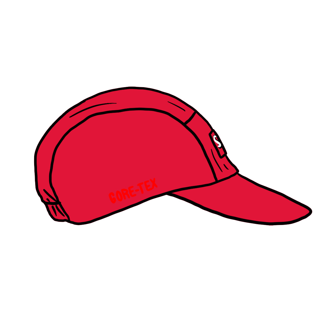 Supreme GORE-TEX Long Bill Camp Cap (SS21) Red
