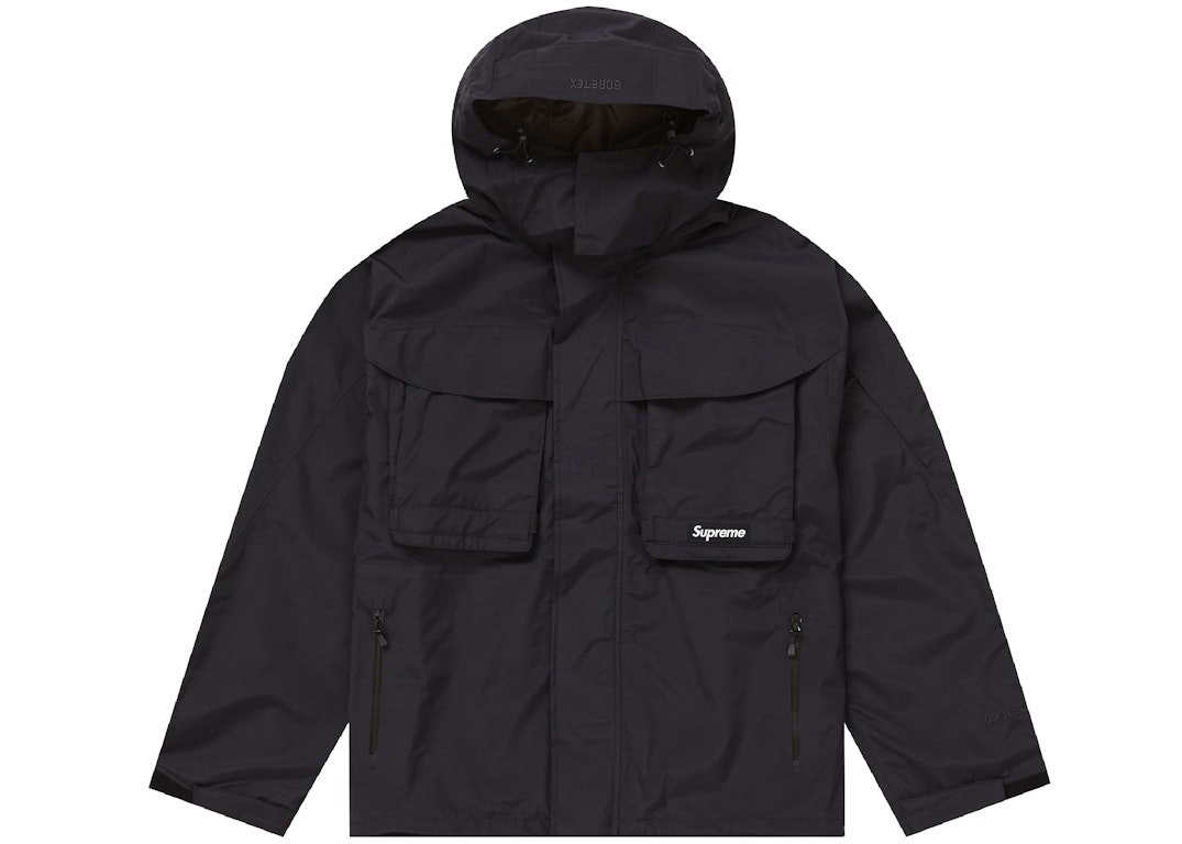 Pre-owned Supreme Gore-tex Paclite Lightweight Shell Jacket Black