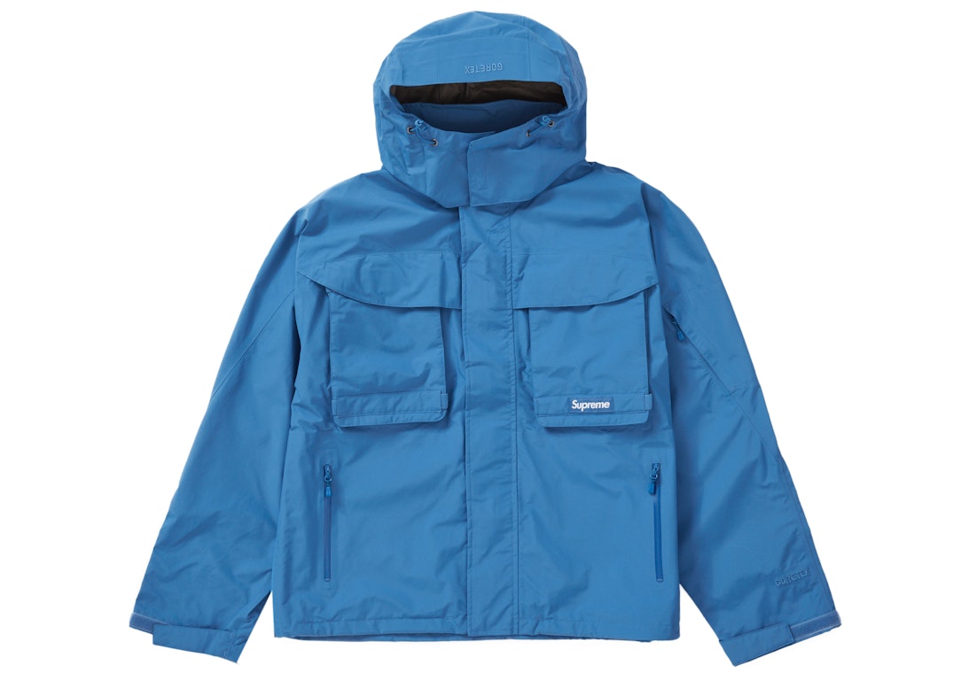 Pre-owned Supreme Gore-tex Paclite Lightweight Shell Jacket Blue