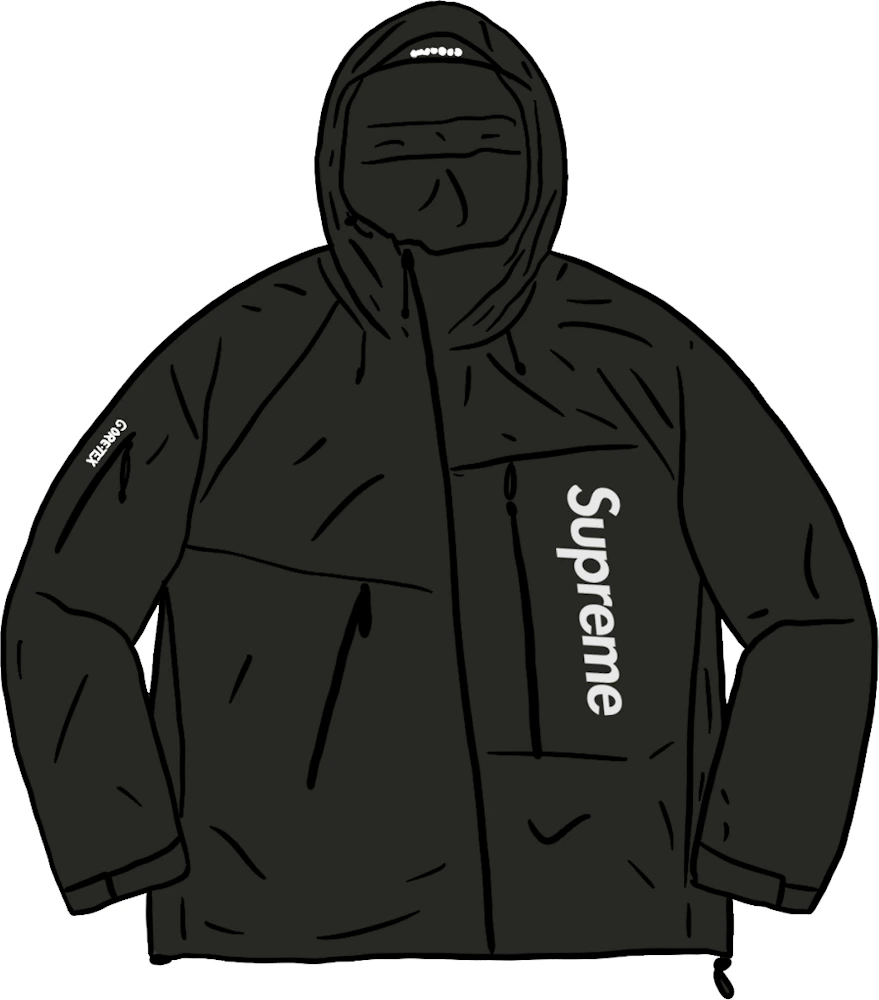 Supreme GORE-TEX Paclite Shell Jacket Black - SS21 Men's - GB
