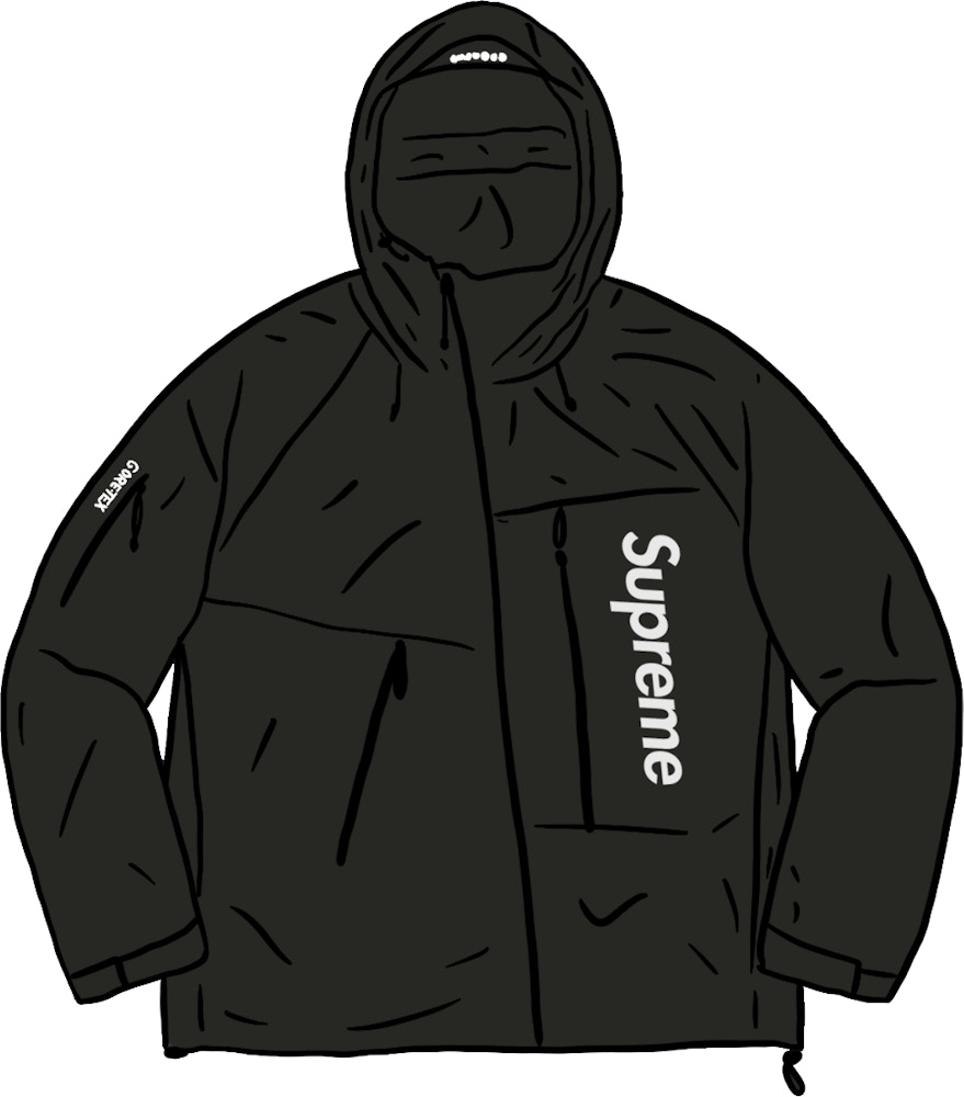 Supreme Gore Tex Paclite Shell Jacket Black Ss21 Supreme Gore Tex Paclite Shell Jacket Black Ss21