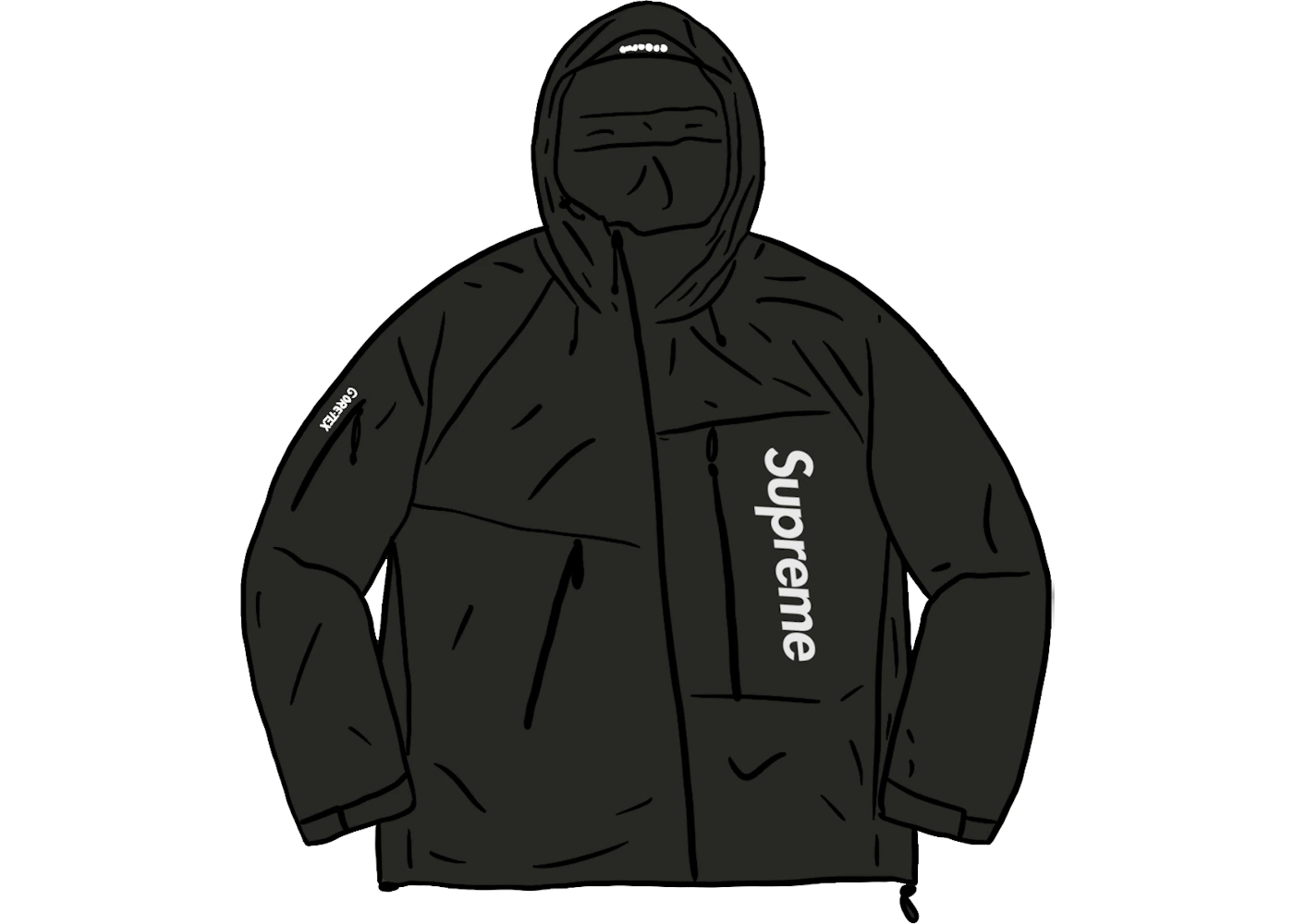 Supreme GORE-TEX Paclite Shell Jacket Black Men's - SS21 - US
