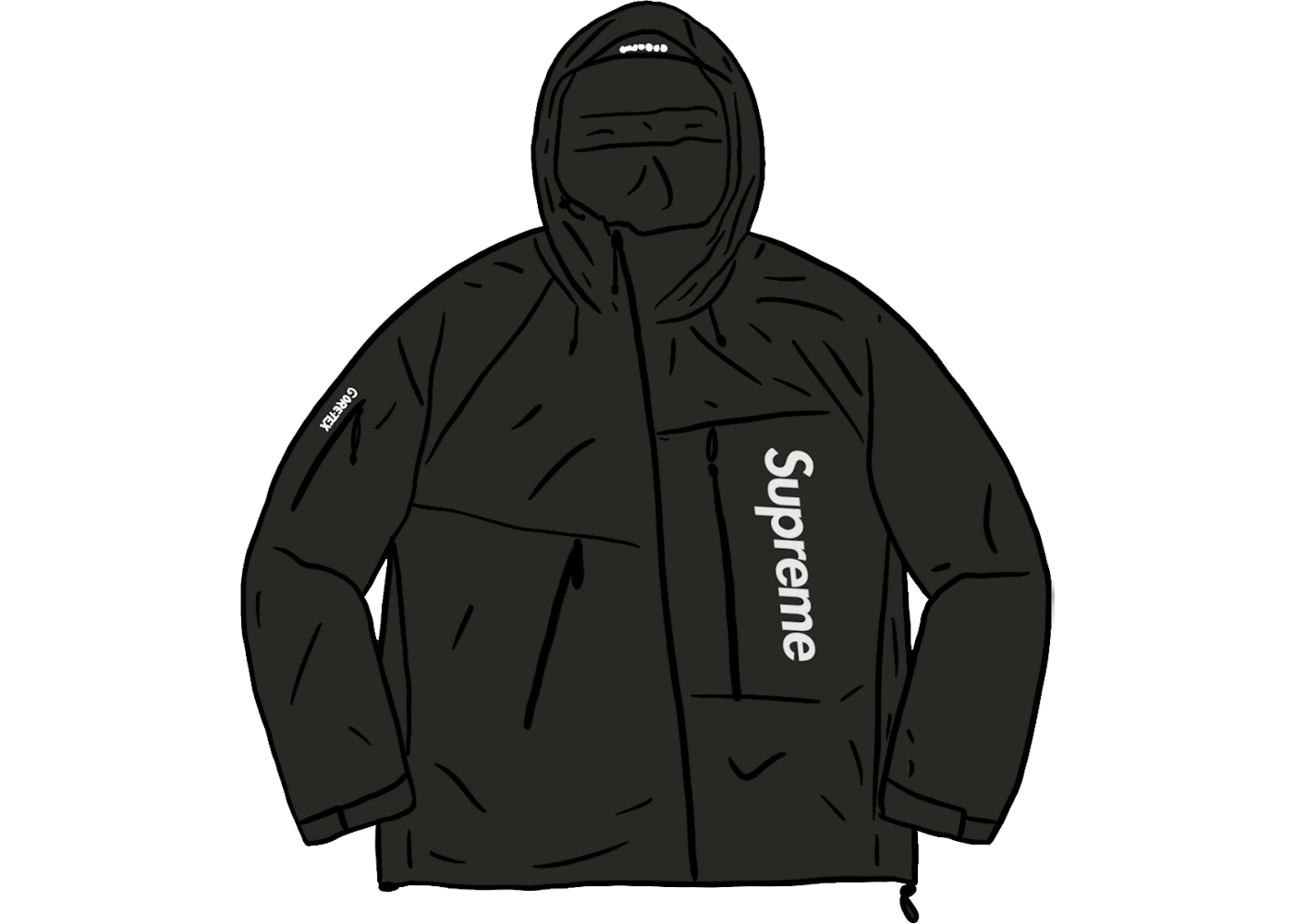 Supreme GORE-TEX Paclite Shell Jacket Black