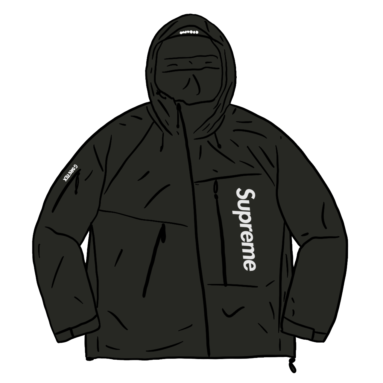 Supreme GORE-TEX Paclite Shell Jacket Black - SS21