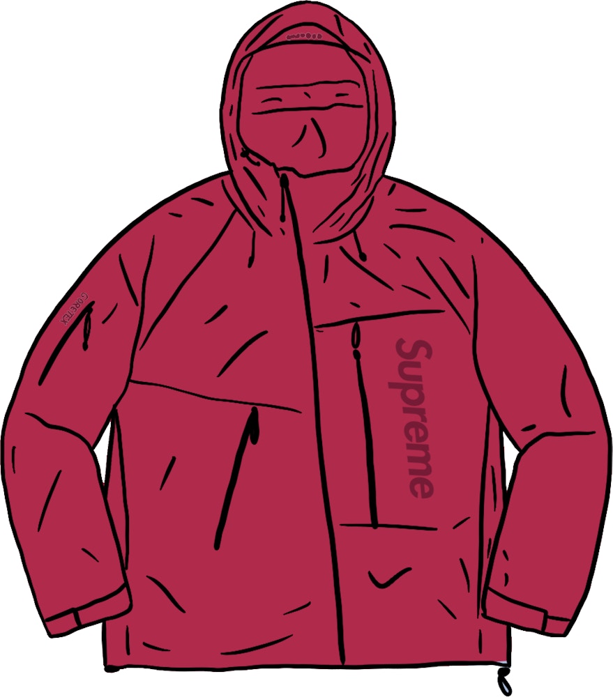 Supreme GORE-TEX Paclite Shell Jacket Dark Red - SS21