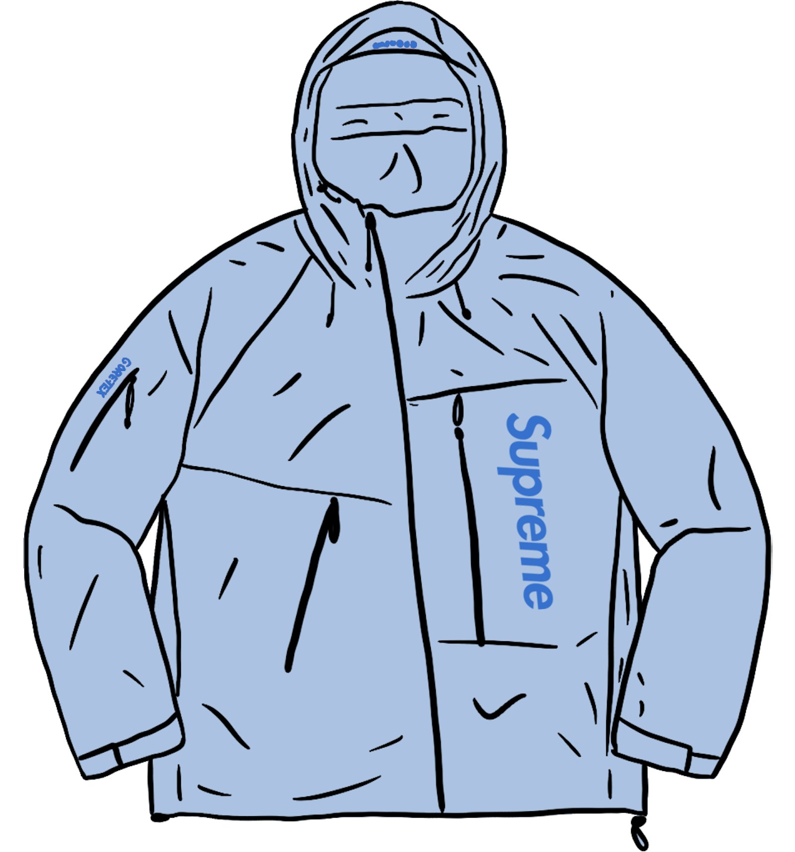 Supreme GORE-TEX Paclite Shell Jacket Light Blue - SS21 Men's