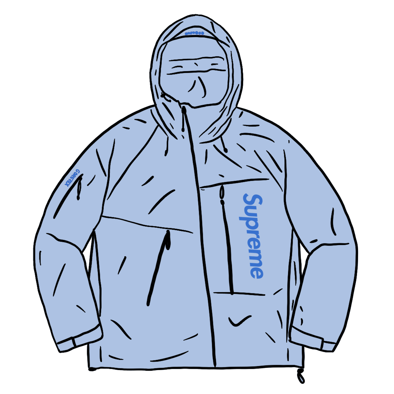 Supreme GORE-TEX Paclite Shell Jacket Light Blue - SS21