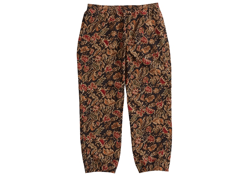 Supreme シュプリーム パンツ 18AW GORE-TEX Flower pants ゴアテックス フラワー パンツ ブラック系 ブラウン系 マルチカラー M約295cm股下