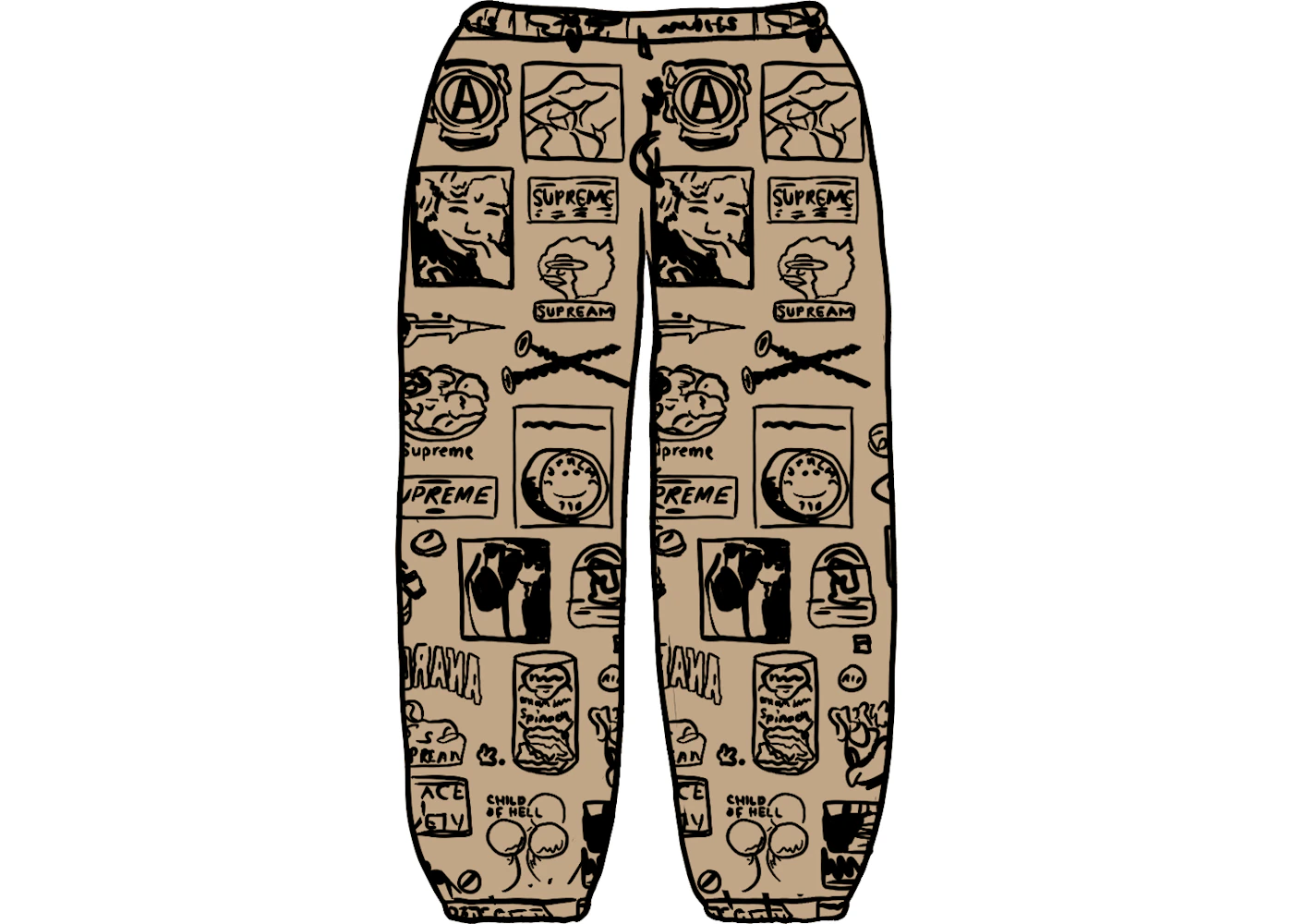 Supreme GORE-TEX Stickers Pant (SS21) Tan - SS21 Men's - US