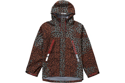 Supreme GORE TEX Giacca con cuciture nastrate leopardata Uomo