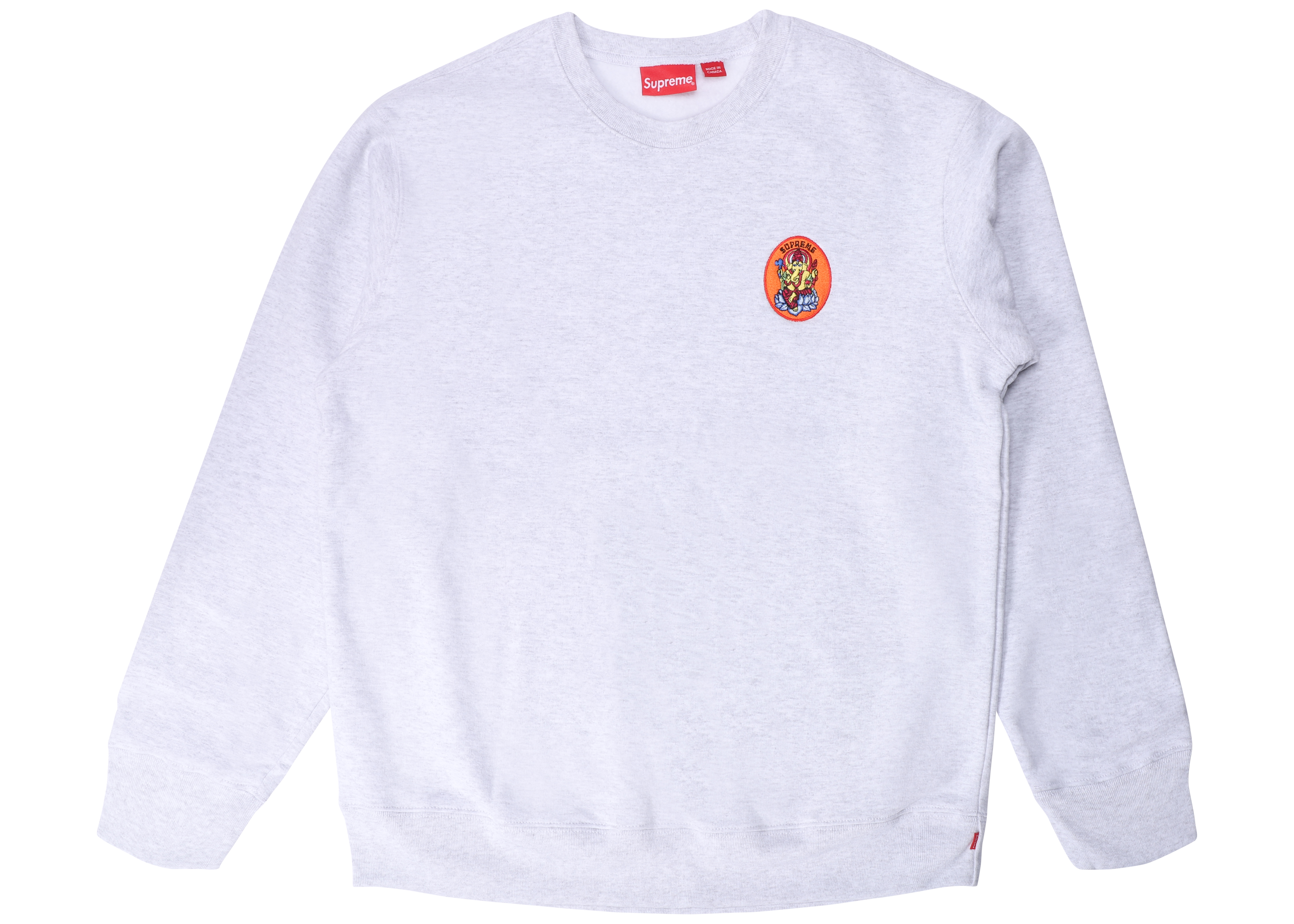 Supreme Ganesh Crewneck Ash Grey Men's - SS18 - US