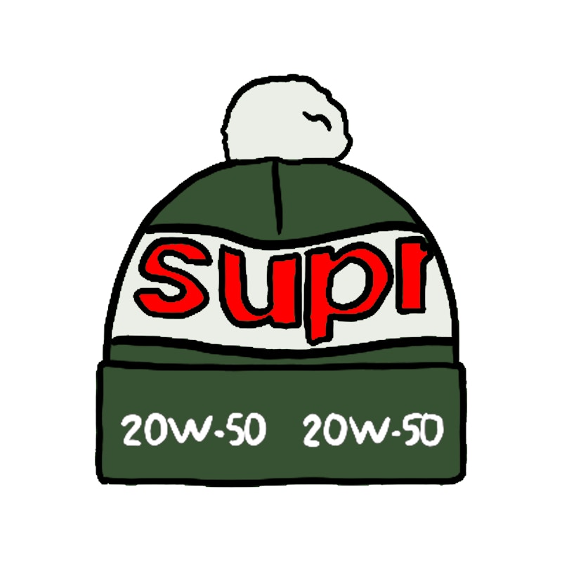 supreme garage beanie