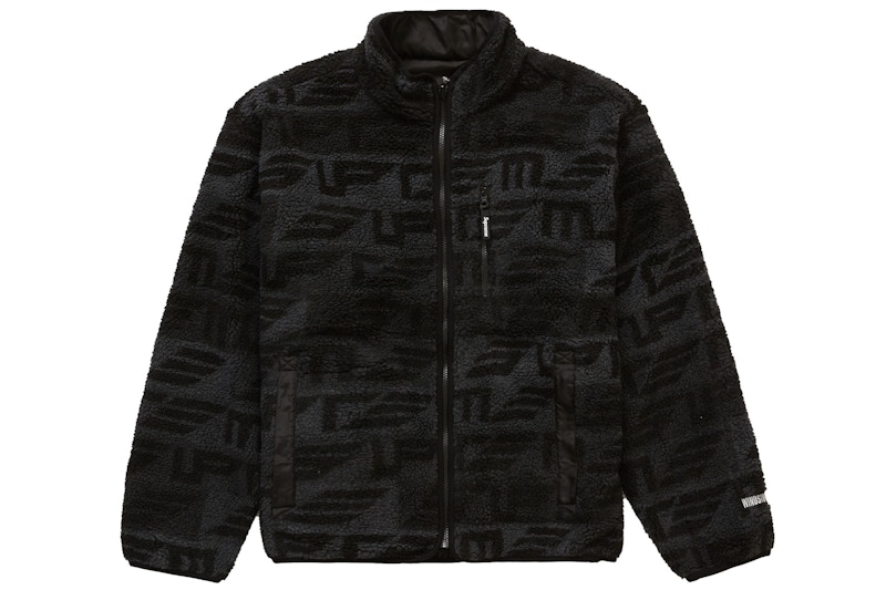 Supreme Geo Reversible WINDSTOPPER Fleece Jacket Black Men's