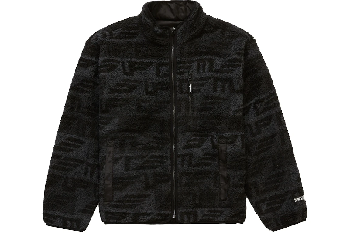 Supreme Geo Reversible WINDSTOPPER Fleece Jacket Black