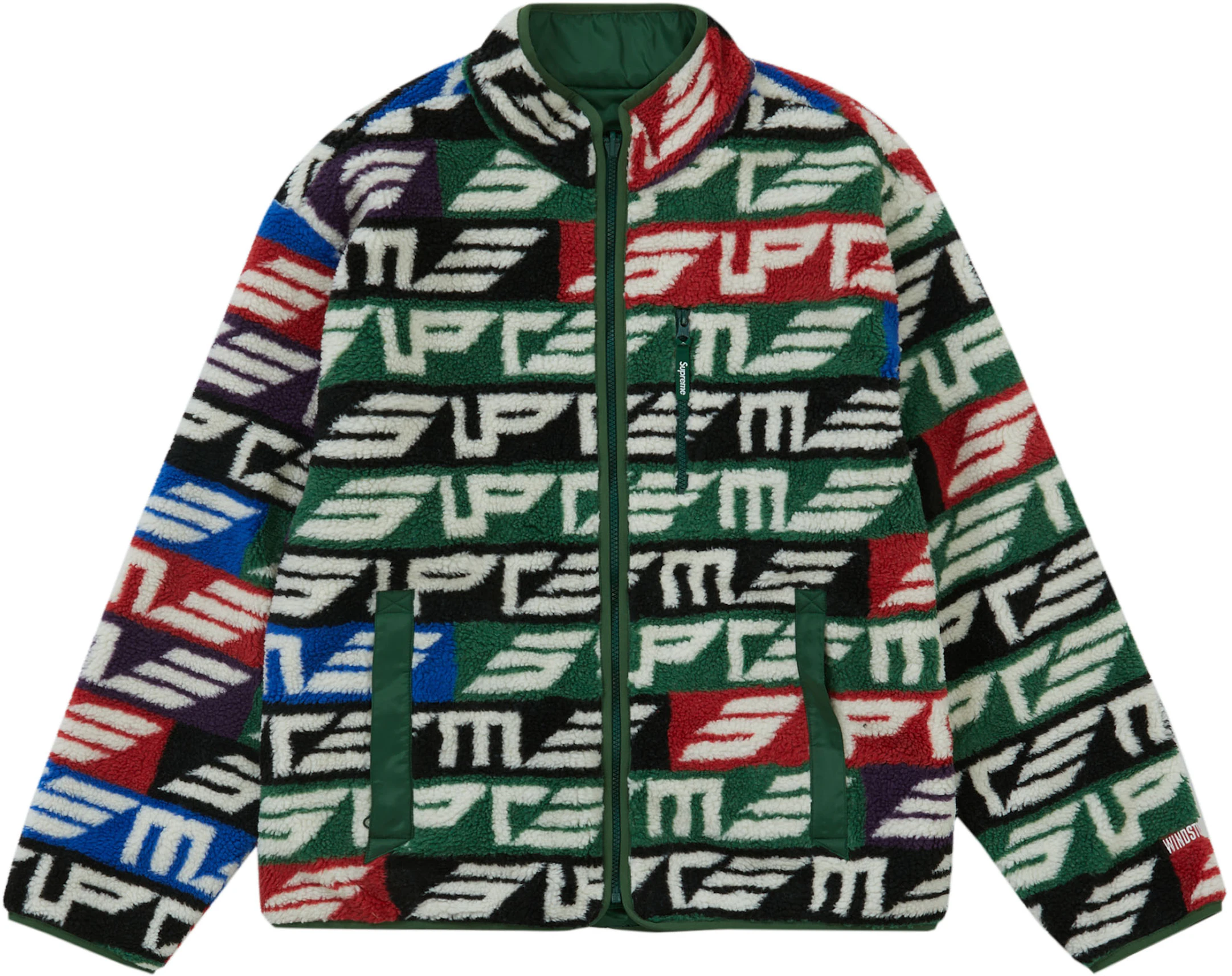 leerplan Archeoloog Radioactief Supreme Geo Reversible WINDSTOPPER Fleece Jacket Multicolor - FW22 - US