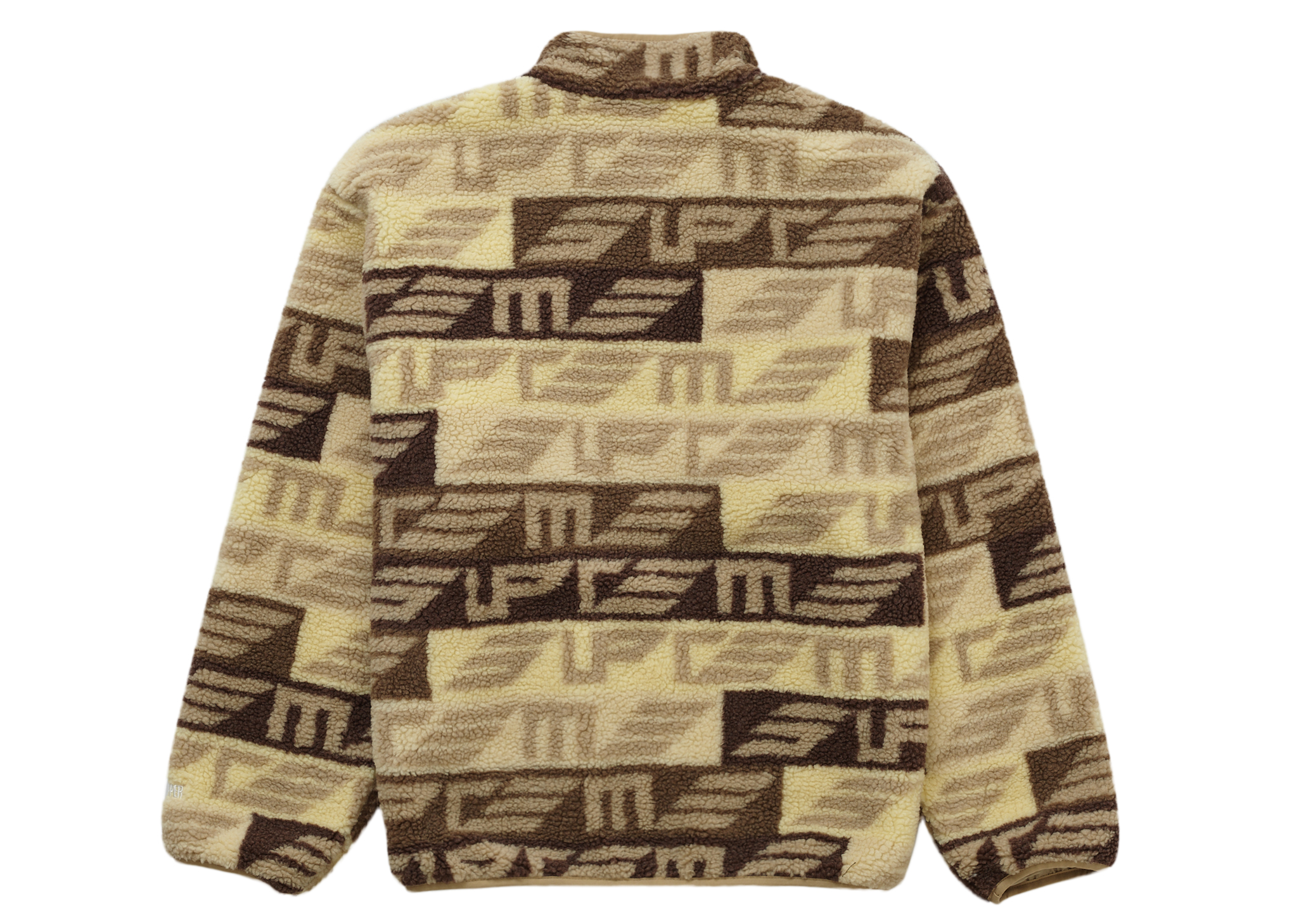 Supreme Geo Reversible WINDSTOPPER Fleece Jacket Tan Men's - FW22 - US