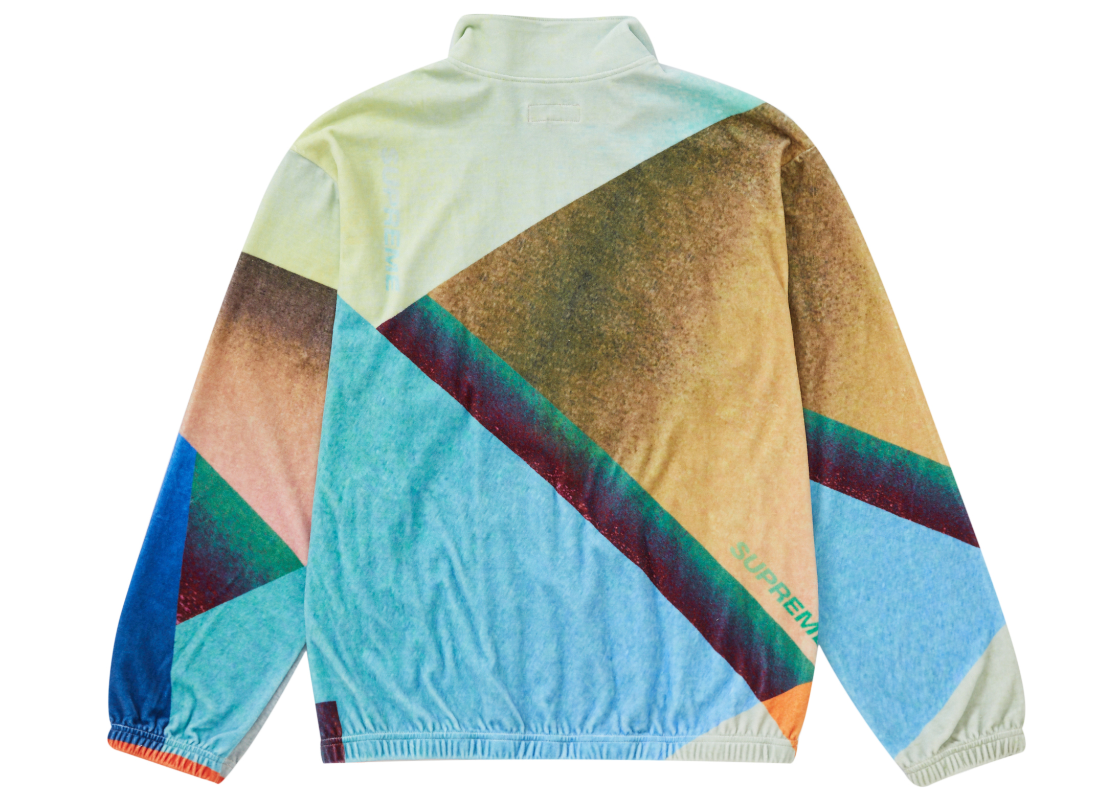 Supreme Geo Velour Track Jacket Multicolor