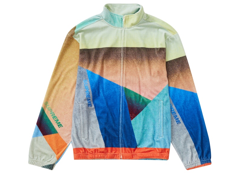 Supreme Geo Velour Track Jacket Multicolor Men's - SS23 - GB