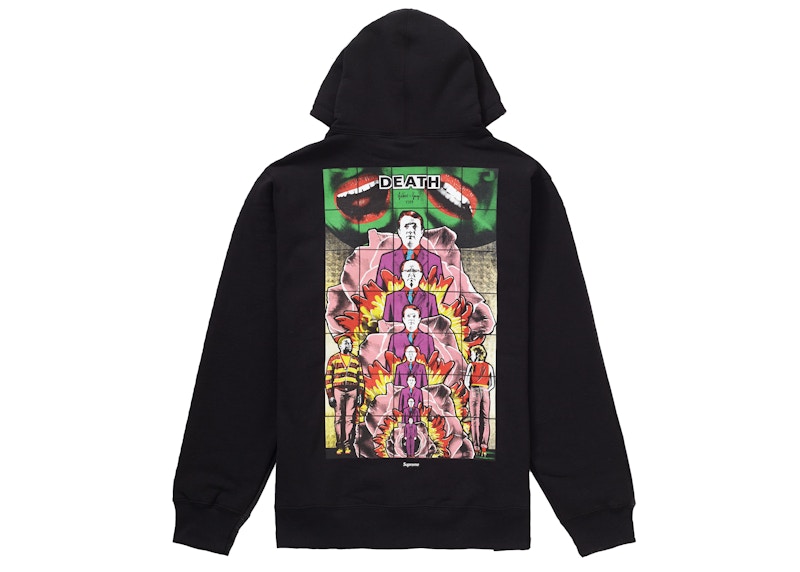 Supreme Gilbert & George DEATH Hooded Sweatshirt Black Men's