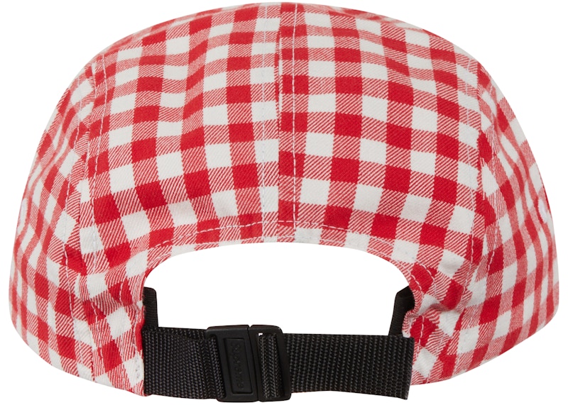 Supreme Gingham Camp Cap Red - SS23 - GB