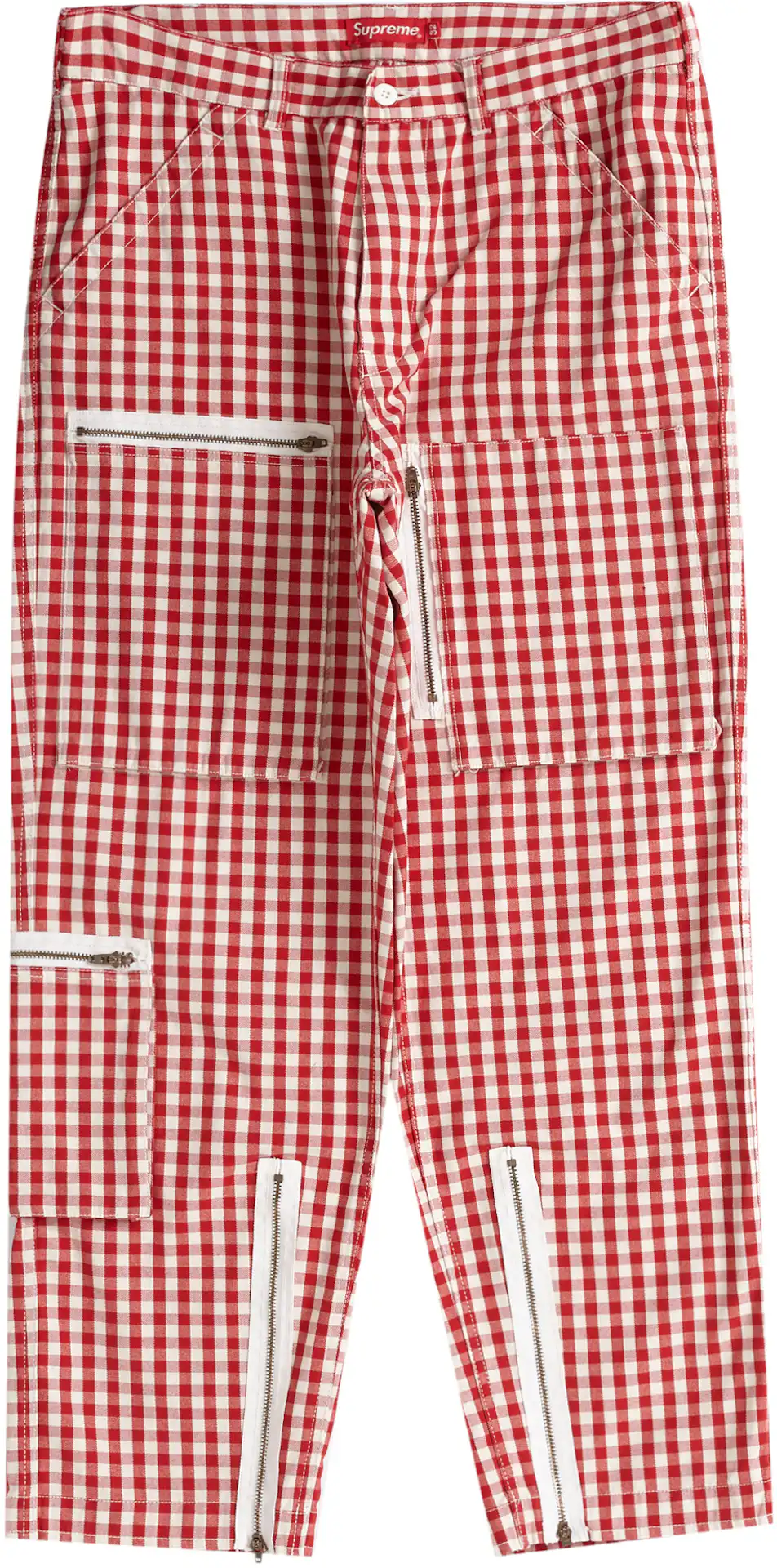 Supreme Gingham Flight Pant Red - SS23 - IT