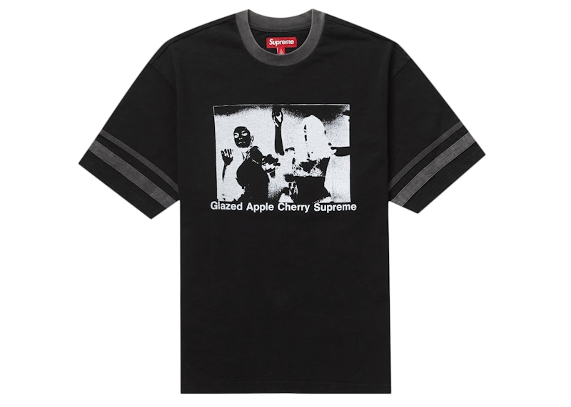 Supreme Glazed Athletic S/S Top Black Lトップス