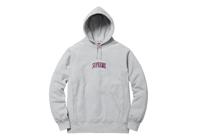 Supreme Glitter Arc Hooded Sweatshirt Grey メンズ - SS17 - JP