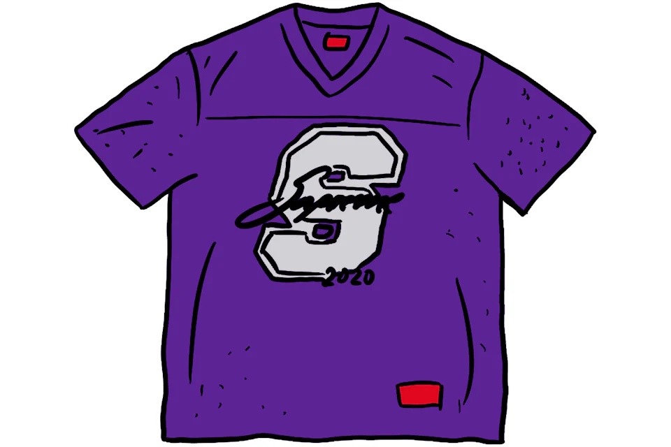 Supreme Glitter Football Top Purple Men's - SS20 - US
