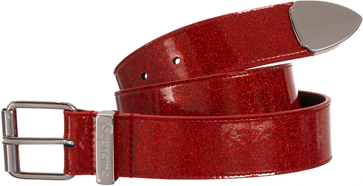Glitter Vinyl Ranger Belt (Red)