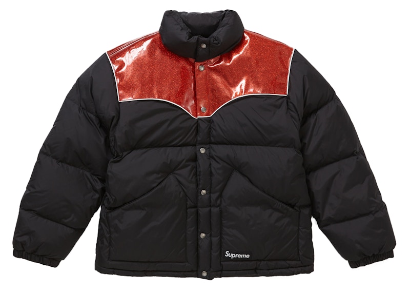 supreme Glitter Yoke PufferJacket ダウン