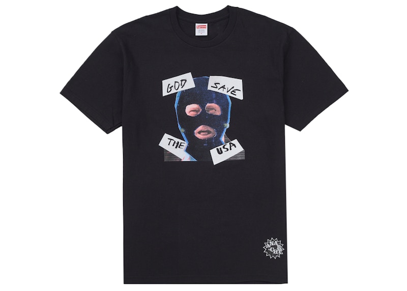 supreme God Save Us TeeブラックS Supreme God Save Us Tee Black メンズ - SS26 - JP