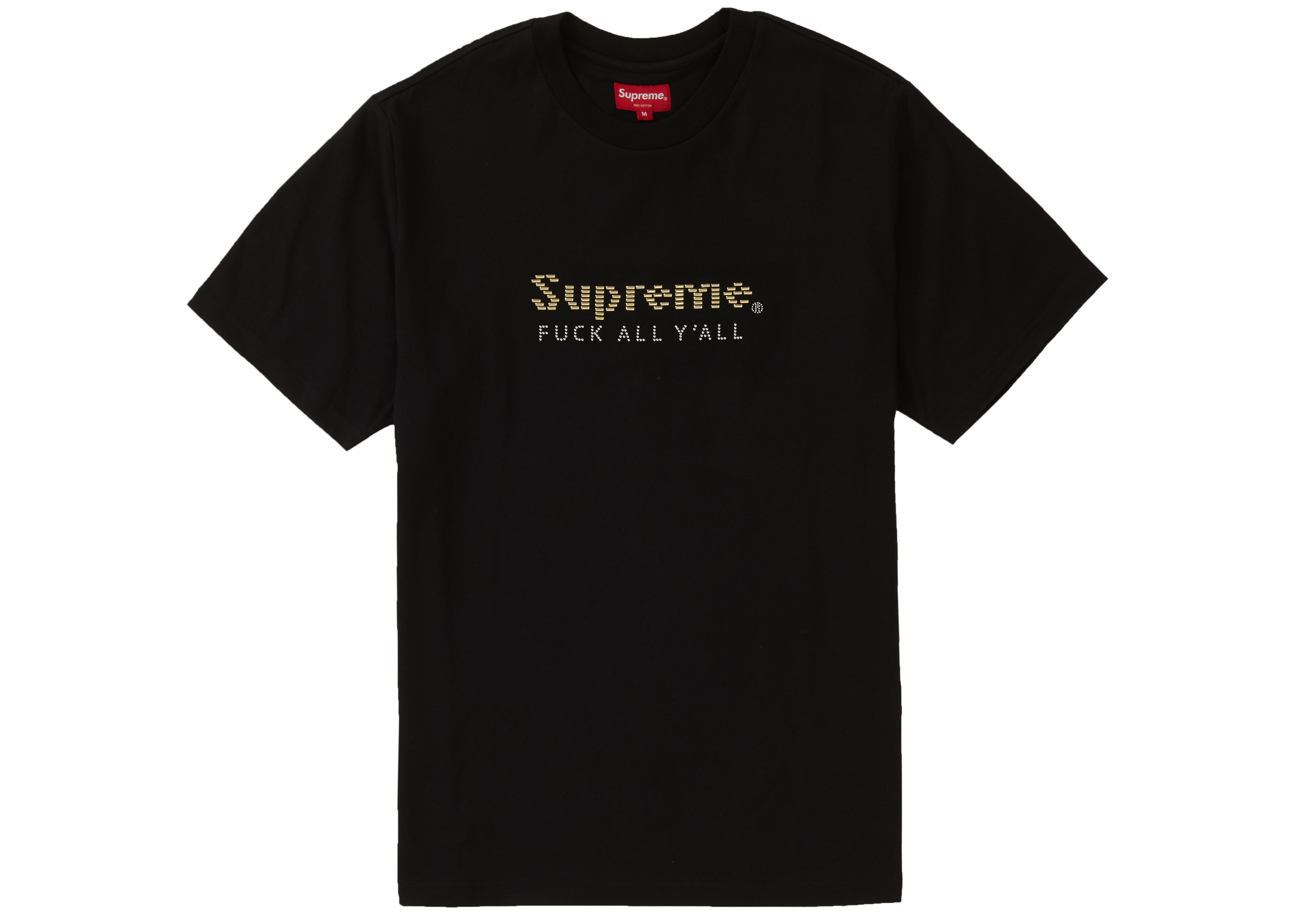 Supreme Gold Bars Tee Black メンズ - SS19 - JP