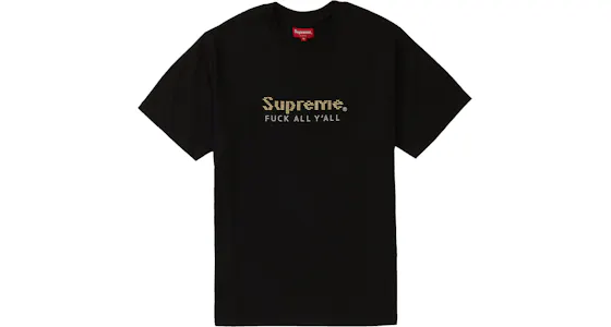Supreme Gold Bars Tee White - SS19