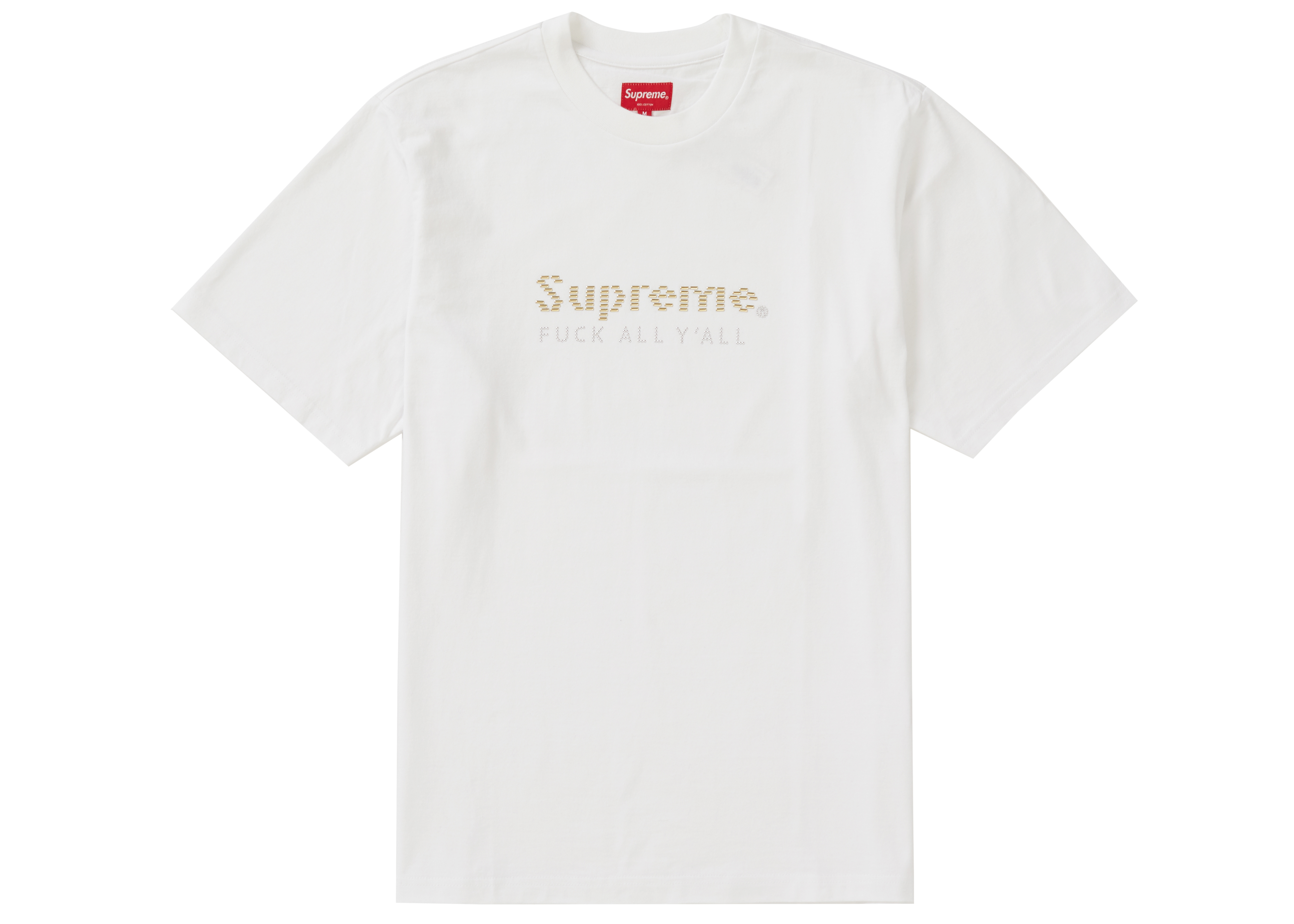 Supreme Gold Bars Tee White メンズ - SS19 - JP
