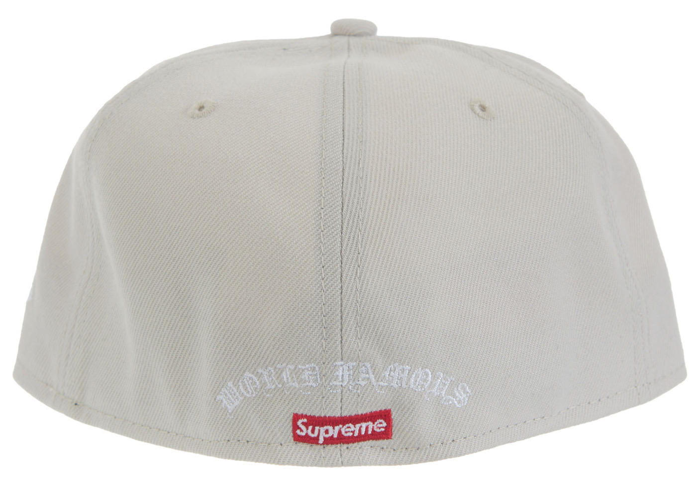 Supreme Gold Cross S Logo New Era Fitted Hat Stone