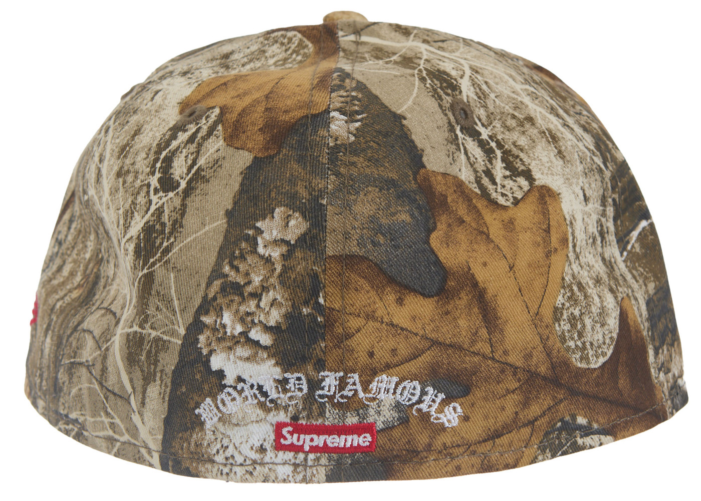 Supreme Gold Cross S Logo New Era Fitted Hat Realtree Camo