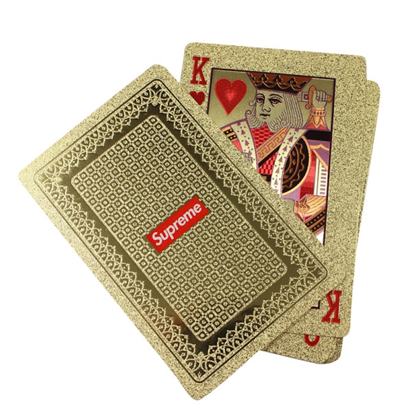 Supreme Gold Foil Playing Cards Gold