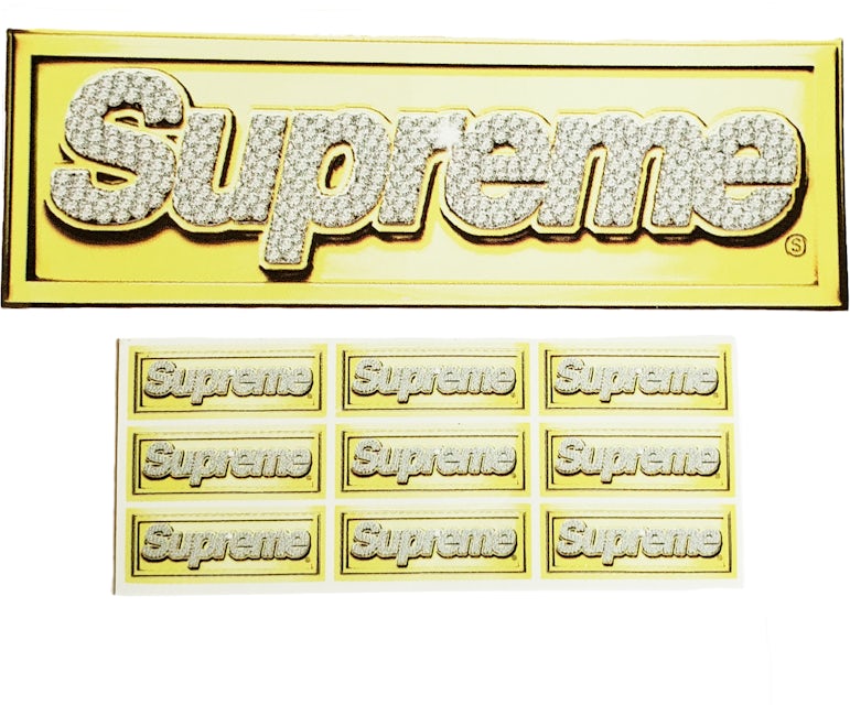 Supreme Smurfs Box Logo Sticker Set